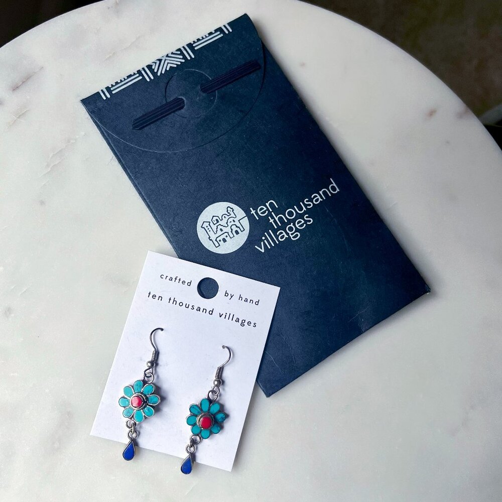 Turquoise & Silver Earrings